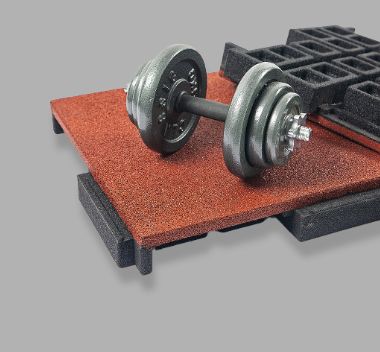 Middle View of Terrain Eco Elite Rubber Tiles for Gym