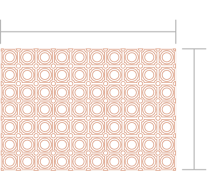 Hollow mat Dimension of Terrain floorings