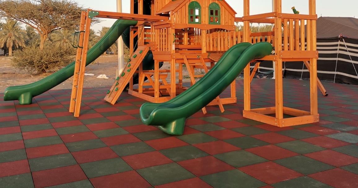 Image of Playgrounds Flooring Terrain Sport Lite Eco Friendly Recycled Tiles